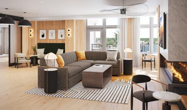 The essence of exceptional living a living room with a fireplace