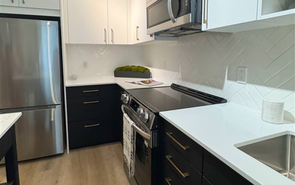 Downtown Bethesda luxury apartment with balcony and open-concept living